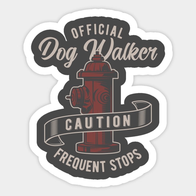 Official Dog Walker Sticker by CB Creative Images